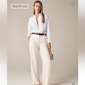 J. Crew white button up, brand new!